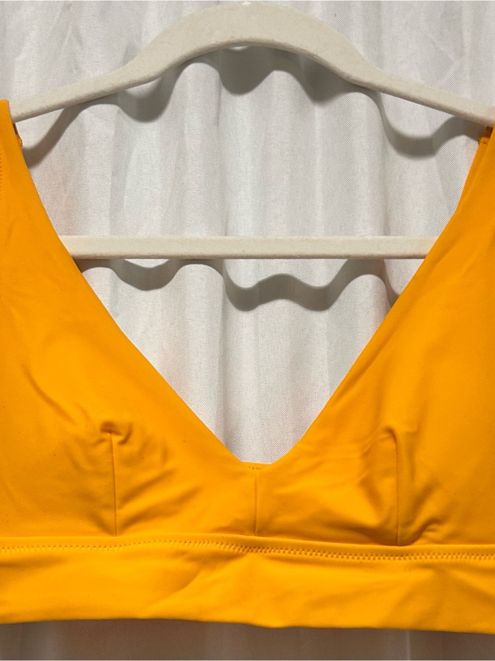 aerie Yellow V-Neck Bikini Top